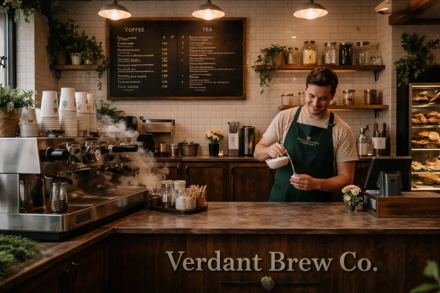 Pouring at the Coffee Shop Pouring at the Coffee Shop