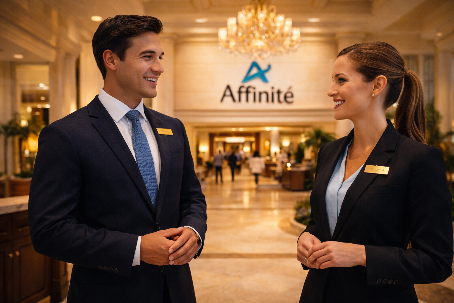 Hotel Employees Having a Chat