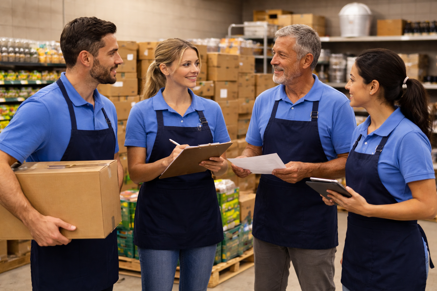 Kroger-Like Employees in the Back Kroger-Like Employees in the Back